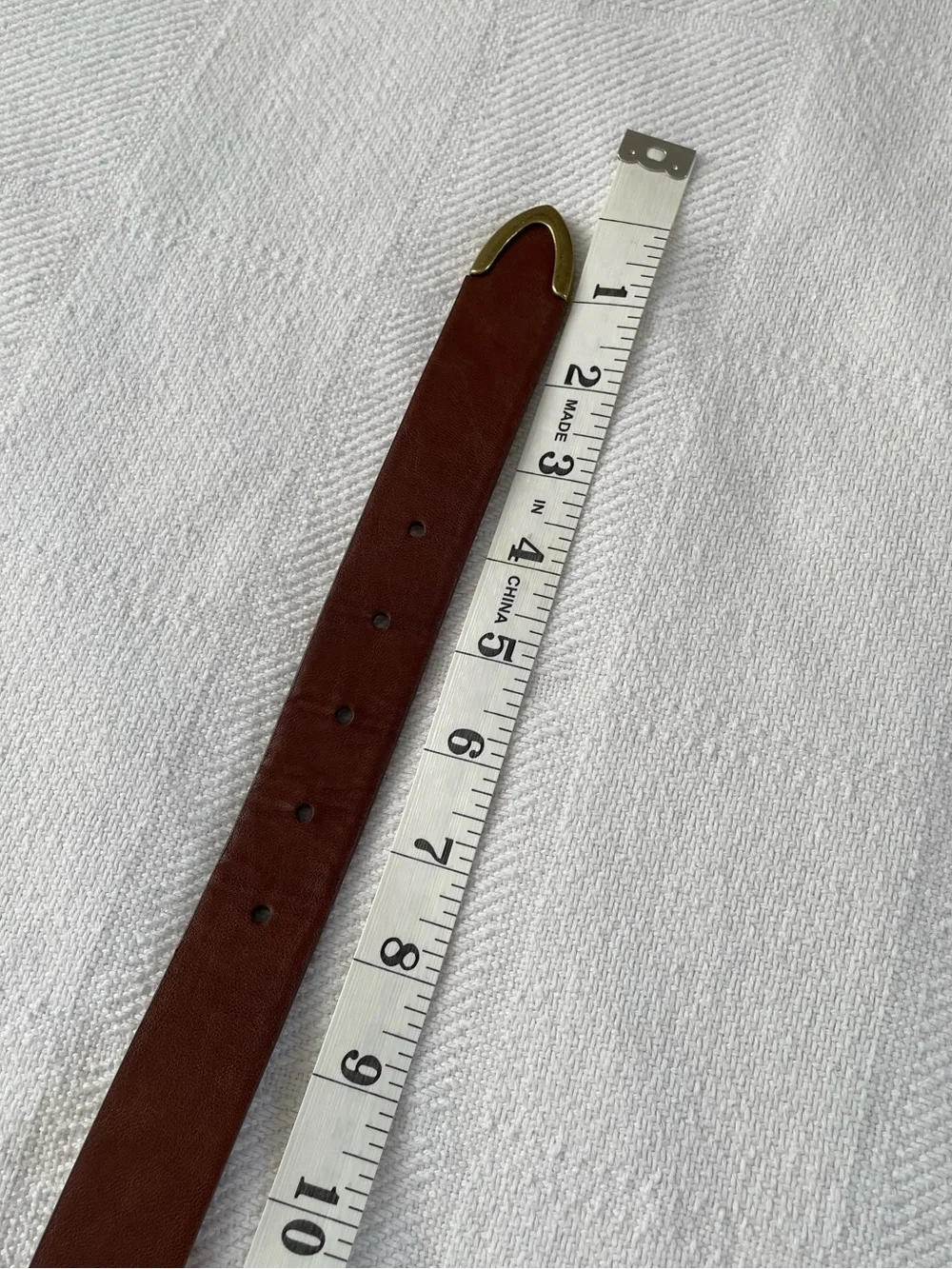 Target Brown Faux Leather Belt with Oval Buckle